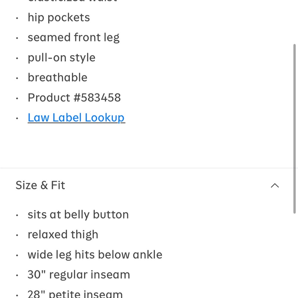 Old Navy Black Wide-Leg Lounge Pants - Picture 6 of 14